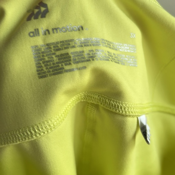 All in motion NWT athletic shorts size 3x yellow - Picture 7 of 7